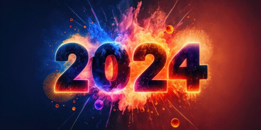 2024: A Year of Celebration and Numerical Significance. Happy New Year 2024. Generative Ai